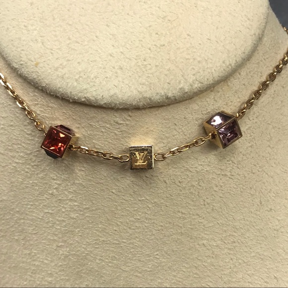 LOUIS VUITTON CUBE NECKLACE DC GL0113 - Picture 5 of 7